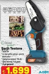 KİWİ GARDEN ŞARJLI TESTERE fiyat ve kampanya bilgisi